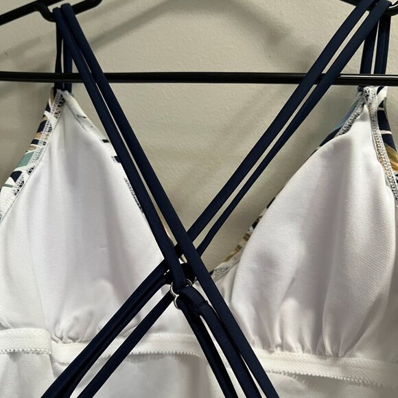 Hurley Women's One Piece Swimsuit Cayman Palms Adjustable Straps Size Medium - Picture 6 of 8